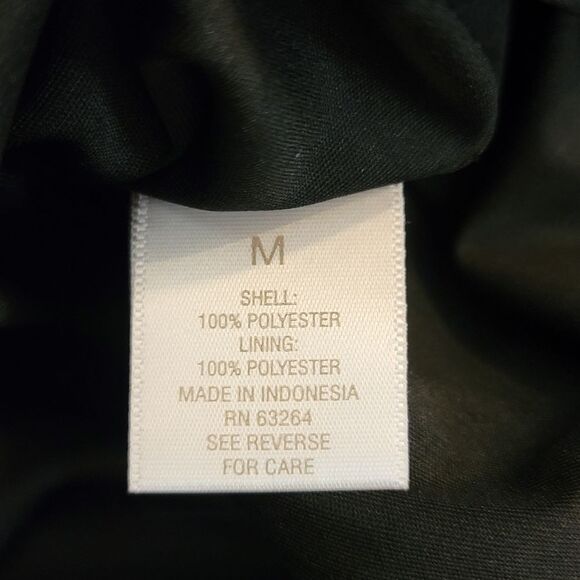 Luxe by Carmen Marc Valvo Black High Neck Rhinestone Keyhole Dress Size Medium - Picture 4 of 9